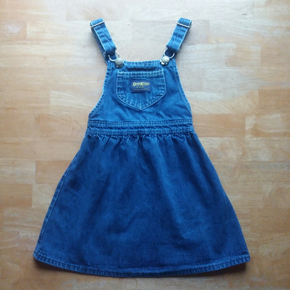 Vintage OshKosh B'gosh Denim dress made in USA - Picture 1 of 8
